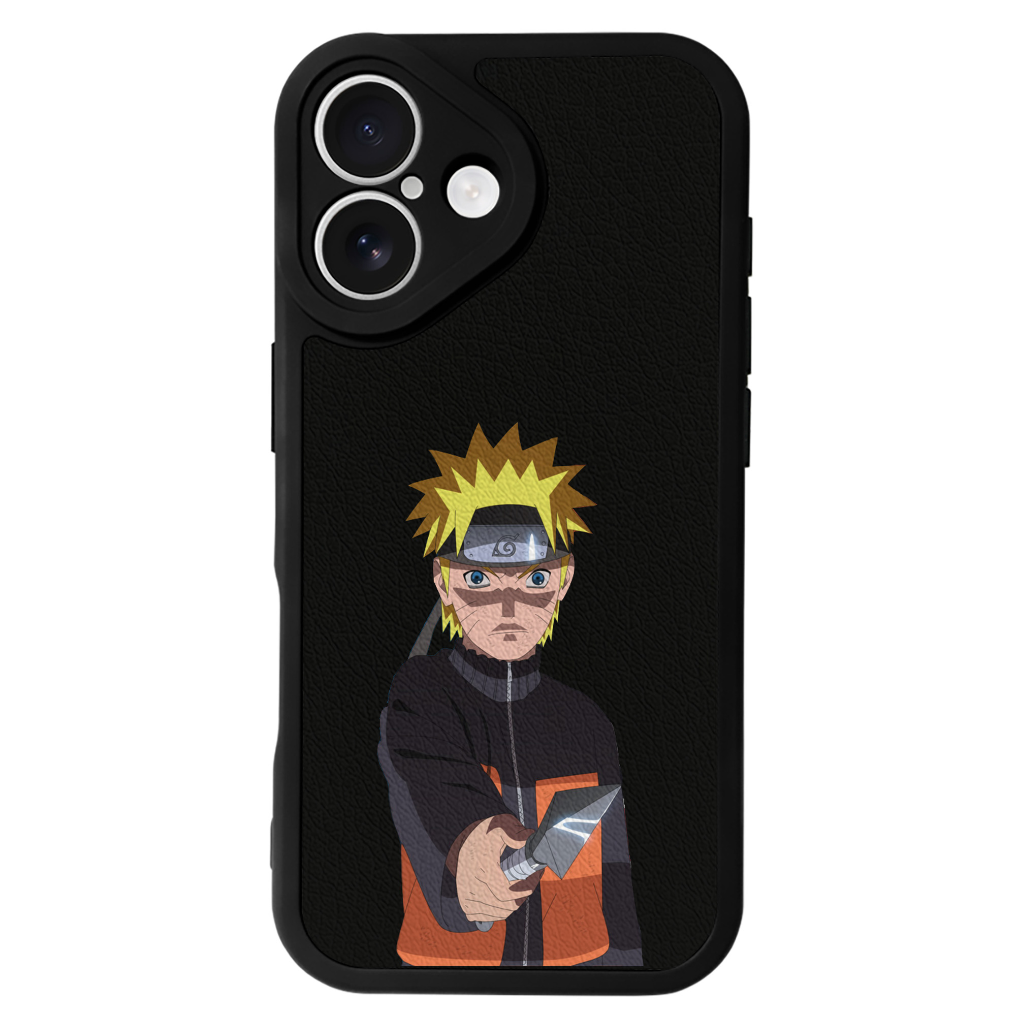 （画像用） NARUTO -ナルト- うずまき ナルト Uzumaki Naruto 【iPhone 16シリーズ対応】シリコンスマホケース（レザー調） 材質：シリコン